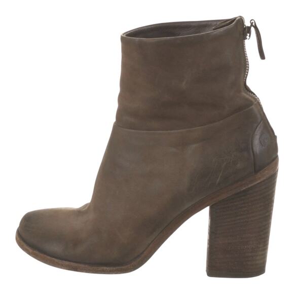 Marsèll Chocolate Brown Bolla Glove Leather Block Heel Ankle Bootie 9.5/39.5 - Picture 14 of 14